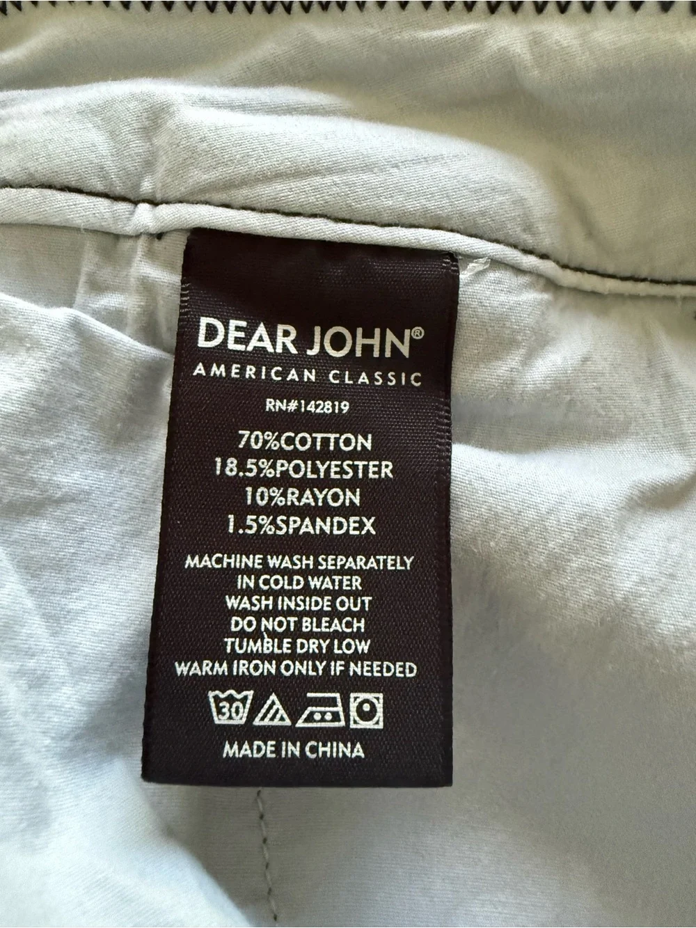 Dear John Hampton Preppy Denim Classic Cuffed Shorts Dark Wash Indigo Plus 16W